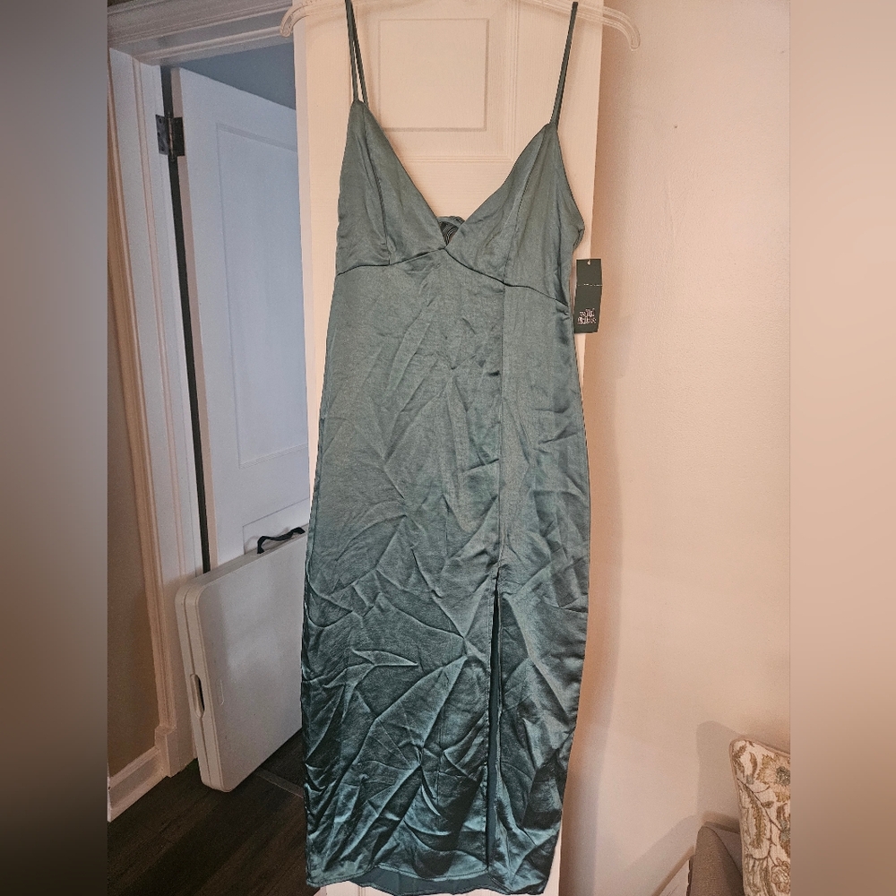 Wild Fable Elegant Teal Spaghetti Strap Dress